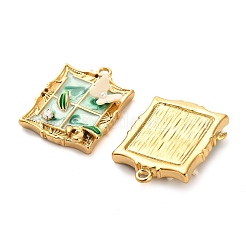 Подвески из нержавеющей стали 304 с эмалью и стразами&nbsp;STAS-B084-02G-01