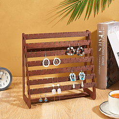 1 шт. 8-х планчатая деревянная подставка для сережек&nbsp;EDIS-HY0001-15