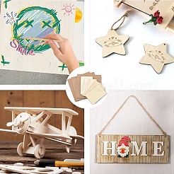 20 шт. 2-х видов листовой доски из дерева&nbsp;DIY-YW0010-84