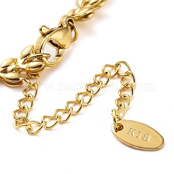 Ионное покрытие(ip) 304 нержавеющая сталь cobs цепочка браслет&nbsp;BJEW-G684-01G