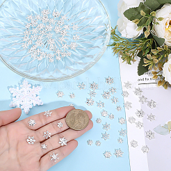 90шт 9 стиля цинковый сплав снежинка кабошон&nbsp;MRMJ-ME0001-05