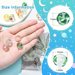 14шт 7 стиля ручной работы бусины лэмпворк&nbsp;LAMP-CJ0001-75