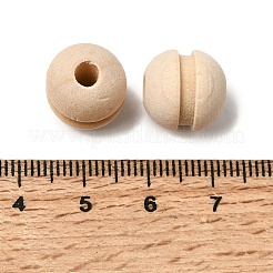 Европейский бисер из натурального дерева&nbsp;WOOD-A026-05