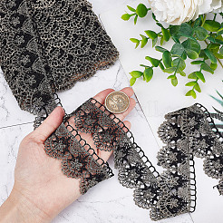 5 ярд филигранной кружевной отделки из полиэстера&nbsp;OCOR-GF0002-13B