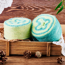 Сегментированная окрашенная пряжа для вязания&nbsp;DIY-TAC0033-03D