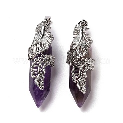 Подвески из натурального аметиста &nbsp;G-E059-02AS-01