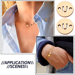 Подвески-соединители из настоящей латуни с покрытием из 14 карата золота&nbsp;KK-TAC0017-04G-01