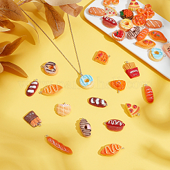 56шт 28 стиля непрозрачные подвески из смолы&nbsp;RESI-WR0001-07