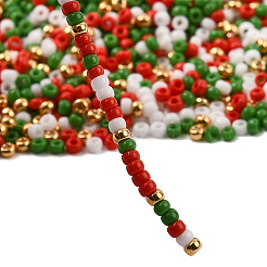 4 цвет 11/0 рождественских круглых бисерных бусин Miyuki&nbsp;SEED-X0058-19