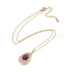 Ожерелья из нержавеющей стали 304 с цепочкой из троса&nbsp;NJEW-P309-02G