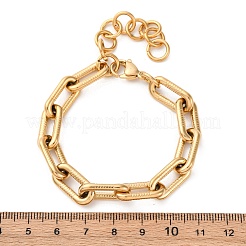 Браслеты-цепочки из нержавеющей стали 304 для женщин&nbsp;BJEW-Z128-01G-01