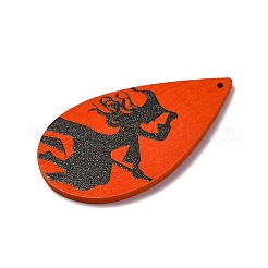 Деревянные подвески с односторонним принтом&nbsp;WOOD-B009-01I