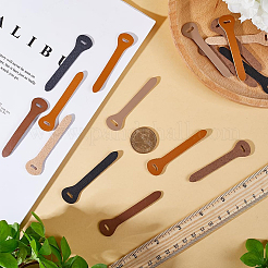 40 шт. 4-х цветная головка для застежки-молнии из коровьей кожи&nbsp;PURS-GF0001-08