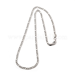 3.8 мм цепочка Фигаро из нержавеющей стали 304 для женщин&nbsp;NJEW-B134-02B-P