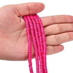 Синтетических нитей бирюзовые бусы&nbsp;TURQ-G110-4x2mm-04