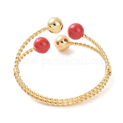 Эмалевый браслет-манжета сглаза&nbsp;BJEW-F449-02G