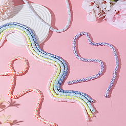 7 нитка 7 цвета бусины из полимерной глины ручной работы&nbsp;CLAY-TA0001-50A