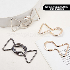 12 шт. пряжки для ремня из сплава 3 цветов FIND-OC0002-91B