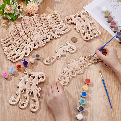 2 стиль: резная деревянная накладка&nbsp;WOOD-WA0001-01