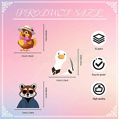 Водонепроницаемые светоотражающие пластиковые зеркальные наклейки&nbsp;DIY-WH0668-004