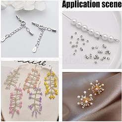 100 шт. 4 стиля 925 бусины-трубочки из стерлингового серебра&nbsp;STER-AR0001-06