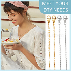 20 шт. набор из цепочек из нержавеющей стали 304 двух цветов&nbsp;MAK-NB0001-21