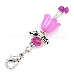 6 шт. подвесной ангел из сплава и стекла&nbsp;HJEW-JM04208-02