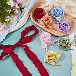 8 пара двухцветных шнурков из полиэстера&nbsp;AJEW-FH0006-81