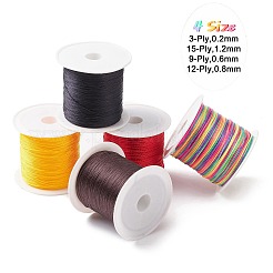 5 рулон 5 цвета 15-слойная круглая нейлоновая нить&nbsp;NWIR-YW0001-06B