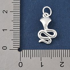 925 подвеска в виде змеи из стерлингового серебра с соединительными кольцами&nbsp;STER-R013-12S