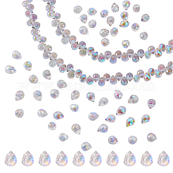 2 прядь гальванизированных стеклянных бусин пряди&nbsp;GLAA-GA0002-38A