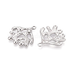 Подвески из нержавеющей стали 304 с имитацией коралла&nbsp;STAS-T069-42P