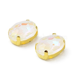 Мокко(мк) овал пришить по стразам&nbsp;RGLA-F080-01A-06