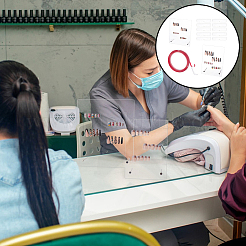 2 комплект 2-х стилей прозрачной акриловой демонстрационной доски в доспехах&nbsp;DIY-FG0005-37