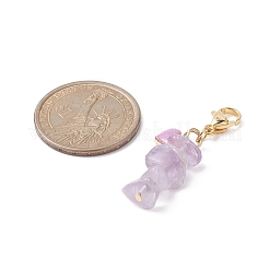 Декоративный кулон из натурального и синтетического драгоценного камня&nbsp;HJEW-JM00986