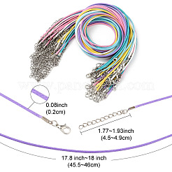 Изготовление ожерелья из вощеного шнура 36 шт.&nbsp;NCOR-FS0001-04