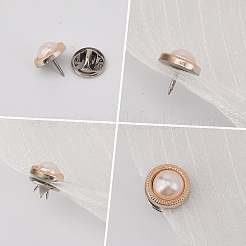 30 шт. круглые железные булавки для лацканов одежды рюкзака&nbsp;JEWB-GF0011-52