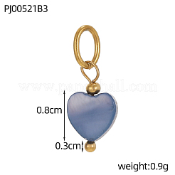 Подвески в виде ракушек из нержавеющей стали 304&nbsp;STAS-OY011-07G