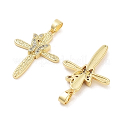 Покрытие стойки латунь микропаве прозрачные подвески из кубического циркония&nbsp;KK-Z064-22G