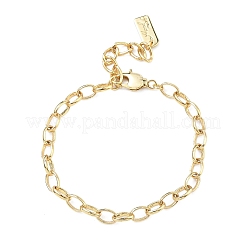 Латунные кабельные цепи браслеты&nbsp;KK-C251-35G