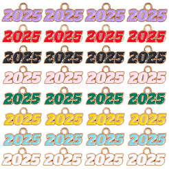 48шт 8 цвета сплава эмалевые подвески&nbsp;ENAM-SP0001-03