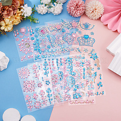 18 лист 18 цвета самоклеющиеся наклейки для мобильного телефона AJEW-TA0001-17