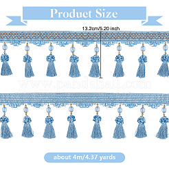4 м штора из полиэстера с кисточками и бахромой&nbsp;OCOR-OC0001-48