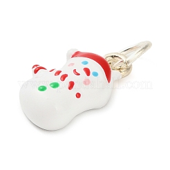 Подвески из сплава и эмали с рождественской тематикой&nbsp;FIND-I063-01F