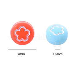 Непрозрачные акриловые бусины&nbsp;MACR-YW0001-18G