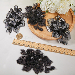 4 шт. 2 стиля аппликации из вышитого кружева&nbsp;DIY-GF0007-49