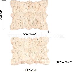 Резная накладка из натурального дерева&nbsp;WOOD-FH0001-35