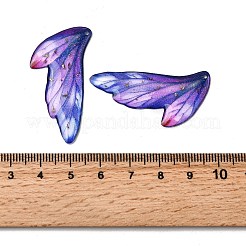 2 шт. подвески из прозрачной эпоксидной смолы&nbsp;RESI-A044-05C