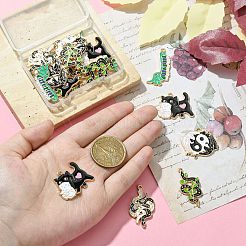 20шт 5 стиля подвески из сплава с эмалью&nbsp;ENAM-CJ0005-74