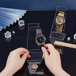 Г-образные акриловые подставки для часов&nbsp;ODIS-WH0086-089B-01